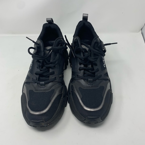 Michael Kors Shoes | Michael Kors Mens Nick Leather Suede and Mesh Trainer | Color: Black | Size: 12 | Anquan_Brown's Closet